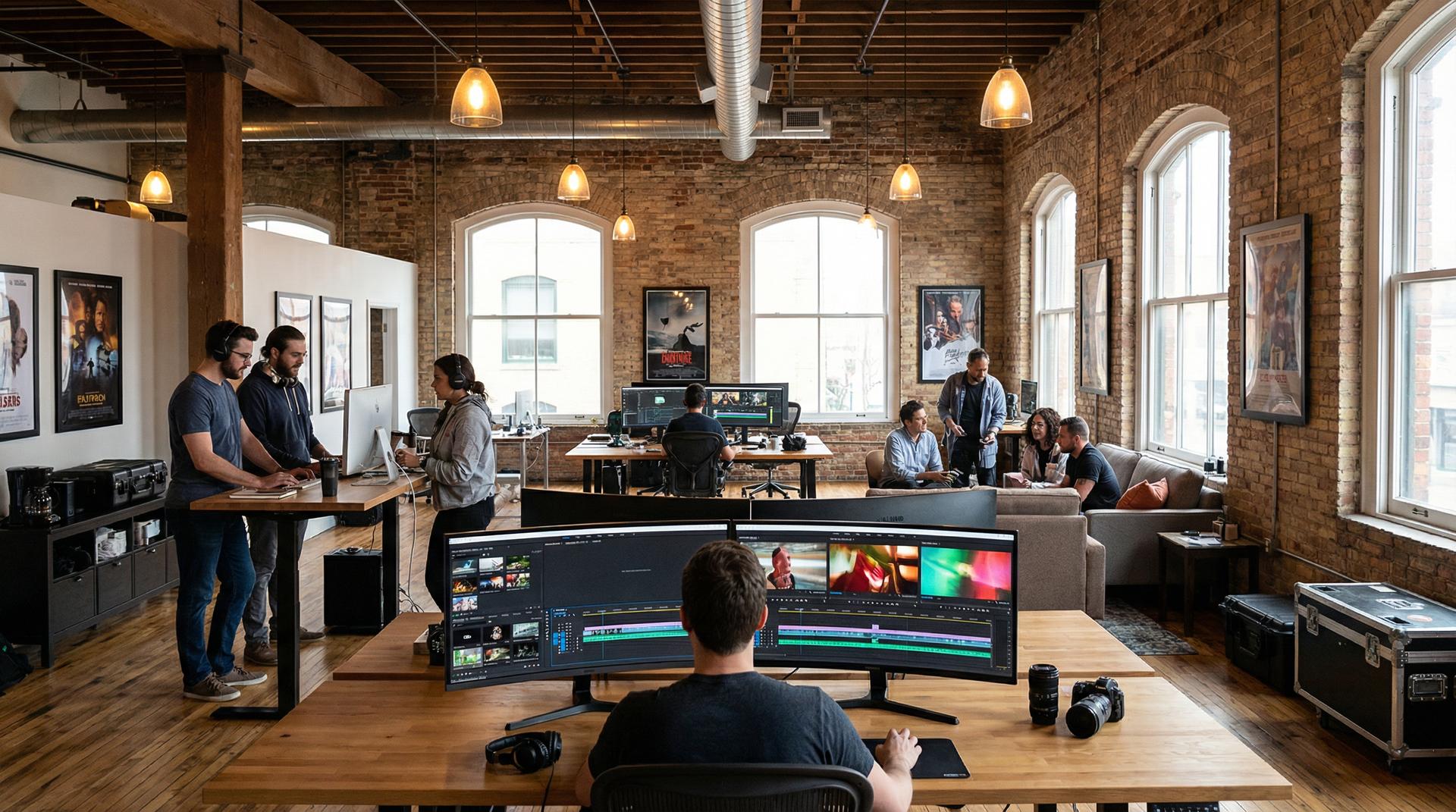 国产主播影视传媒公司办公环境